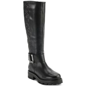 Karl Lagerfeld Paris Womens Meara Buckled Riding Boots Black Size 5 Knee High
